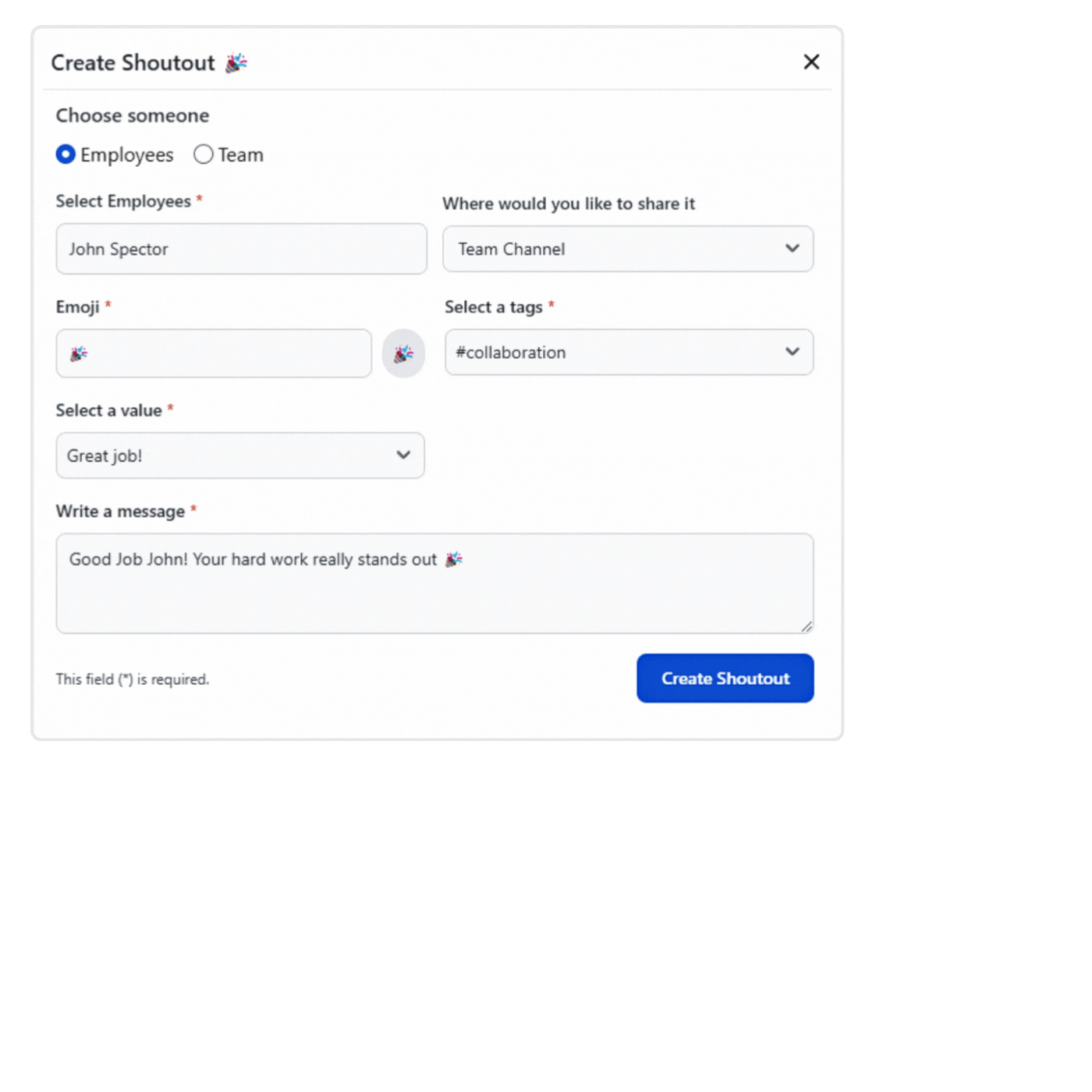 Effortless Shoutouts and Celebrations
